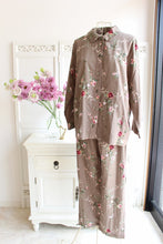 画像をギャラリービューアに読み込む, IKUKO Wガーゼ花柄プリント パジャマ
