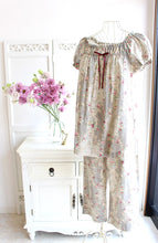 画像をギャラリービューアに読み込む, IKUKO ダブルガーゼ花柄プリント 半袖 パジャマ