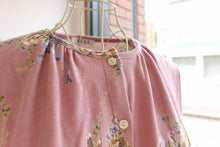 画像をギャラリービューアに読み込む, IKUKO スムース花柄プリント 全開パジャマ