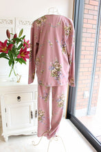 画像をギャラリービューアに読み込む, IKUKO スムース花柄プリント 全開パジャマ
