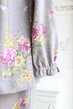 画像をギャラリービューアに読み込む, IKUKO スムース花柄プリント ラグランスリーブパジャマ