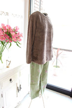 画像をギャラリービューアに読み込む, IKUKO 綾ネル花柄プリント&シープボア パジャマ