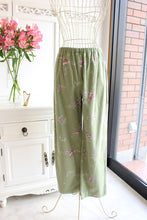 画像をギャラリービューアに読み込む, IKUKO 綾ネル花柄プリント&シープボア パジャマ