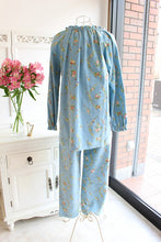 画像をギャラリービューアに読み込む, IKUKO 綾ネル花柄プリント ギャザーパジャマ