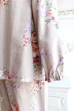 画像をギャラリービューアに読み込む, IKUKO 綾ネル花柄プリント ギャザーパジャマ