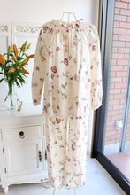 画像をギャラリービューアに読み込む, IKUKO ダブルガーゼ花柄プリント ラグランスリーブ長袖パジャマ