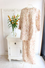 画像をギャラリービューアに読み込む, IKUKO ダブルガーゼ花柄プリント 七分袖 パジャマ
