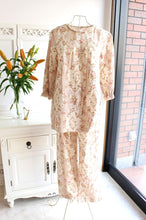 画像をギャラリービューアに読み込む, IKUKO ダブルガーゼ花柄プリント 七分袖 パジャマ