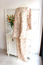 画像をギャラリービューアに読み込む, IKUKO ダブルガーゼ花柄プリント 七分袖 パジャマ