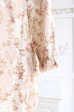 画像をギャラリービューアに読み込む, IKUKO ダブルガーゼ花柄プリント 七分袖 パジャマ