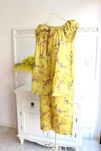 画像をギャラリービューアに読み込む, IKUKO ダブルガーゼ花柄プリント フレンチスリーブパジャマ