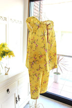 画像をギャラリービューアに読み込む, IKUKO ダブルガーゼ花柄プリント フレンチスリーブパジャマ