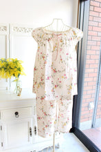 画像をギャラリービューアに読み込む, IKUKO ダブルガーゼ花柄プリント フレンチスリーブパジャマ