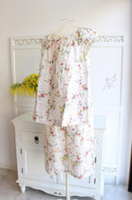 画像をギャラリービューアに読み込む, IKUKO ダブルガーゼ花柄プリント フレンチスリーブパジャマ