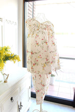 画像をギャラリービューアに読み込む, IKUKO ダブルガーゼ花柄プリント フレンチスリーブパジャマ