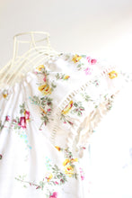 画像をギャラリービューアに読み込む, IKUKO ダブルガーゼ花柄プリント フレンチスリーブパジャマ