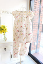 画像をギャラリービューアに読み込む, IKUKO ダブルガーゼ花柄プリント フレンチスリーブパジャマ