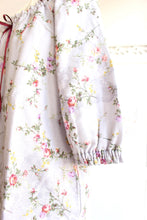 画像をギャラリービューアに読み込む, ダブルガーゼ花柄プリント ラグランスリーブパジャマ