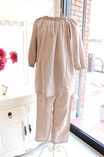 画像をギャラリービューアに読み込む, IKUKO オーガニックコットンダブルガーゼ 七分袖パジャマ