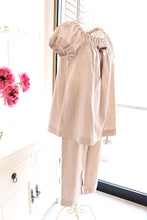 画像をギャラリービューアに読み込む, IKUKO オーガニックコットンダブルガーゼ パフスリーブパジャマ