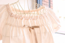 画像をギャラリービューアに読み込む, IKUKO オーガニックコットンダブルガーゼ パフスリーブパジャマ