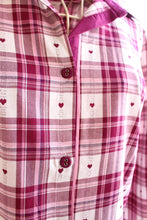 画像をギャラリービューアに読み込む, Cyberjammies(サイバージェイミーズ) チェック×♡長袖パジャマ