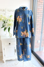 画像をギャラリービューアに読み込む, IKUKO 綾ネル花柄襟付パジャマ