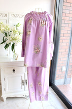 画像をギャラリービューアに読み込む, IKUKO 綾ネル花柄プリントパジャマ