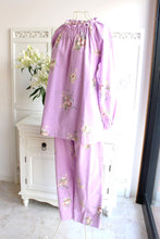 画像をギャラリービューアに読み込む, IKUKO 綾ネル花柄プリントパジャマ