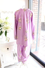 画像をギャラリービューアに読み込む, IKUKO 綾ネル花柄プリントパジャマ