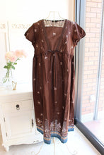 画像をギャラリービューアに読み込む, IKUKO ローン花柄ボーダープリント ルームワンピース