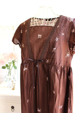 画像をギャラリービューアに読み込む, IKUKO ローン花柄ボーダープリント ルームワンピース