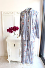 画像をギャラリービューアに読み込む, IKUKO ダブルガーゼ花柄プリント 襟付きパジャマ