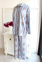 画像をギャラリービューアに読み込む, IKUKO ダブルガーゼ花柄プリント 襟付きパジャマ