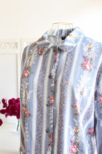 画像をギャラリービューアに読み込む, IKUKO ダブルガーゼ花柄プリント 襟付きパジャマ