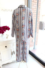 画像をギャラリービューアに読み込む, IKUKO ダブルガーゼ花柄プリント 襟付きパジャマ