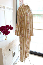 画像をギャラリービューアに読み込む, IKUKO ダブルガーゼ花柄プリント 襟付きパジャマ