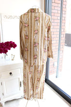 画像をギャラリービューアに読み込む, IKUKO ダブルガーゼ花柄プリント 襟付きパジャマ