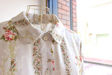 画像をギャラリービューアに読み込む, IKUKO ダブルガーゼ花柄プリント 襟付きパジャマ