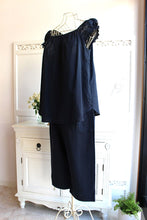 画像をギャラリービューアに読み込む, 【50%OFF!】IKUKO Wガーゼ 無地・ストライプ ノースリーブパジャマ