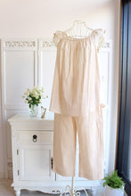 画像をギャラリービューアに読み込む, 【50%OFF!】IKUKO Wガーゼ 無地・ストライプ ノースリーブパジャマ