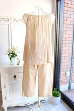 画像をギャラリービューアに読み込む, 【50%OFF!】IKUKO Wガーゼ 無地・ストライプ ノースリーブパジャマ