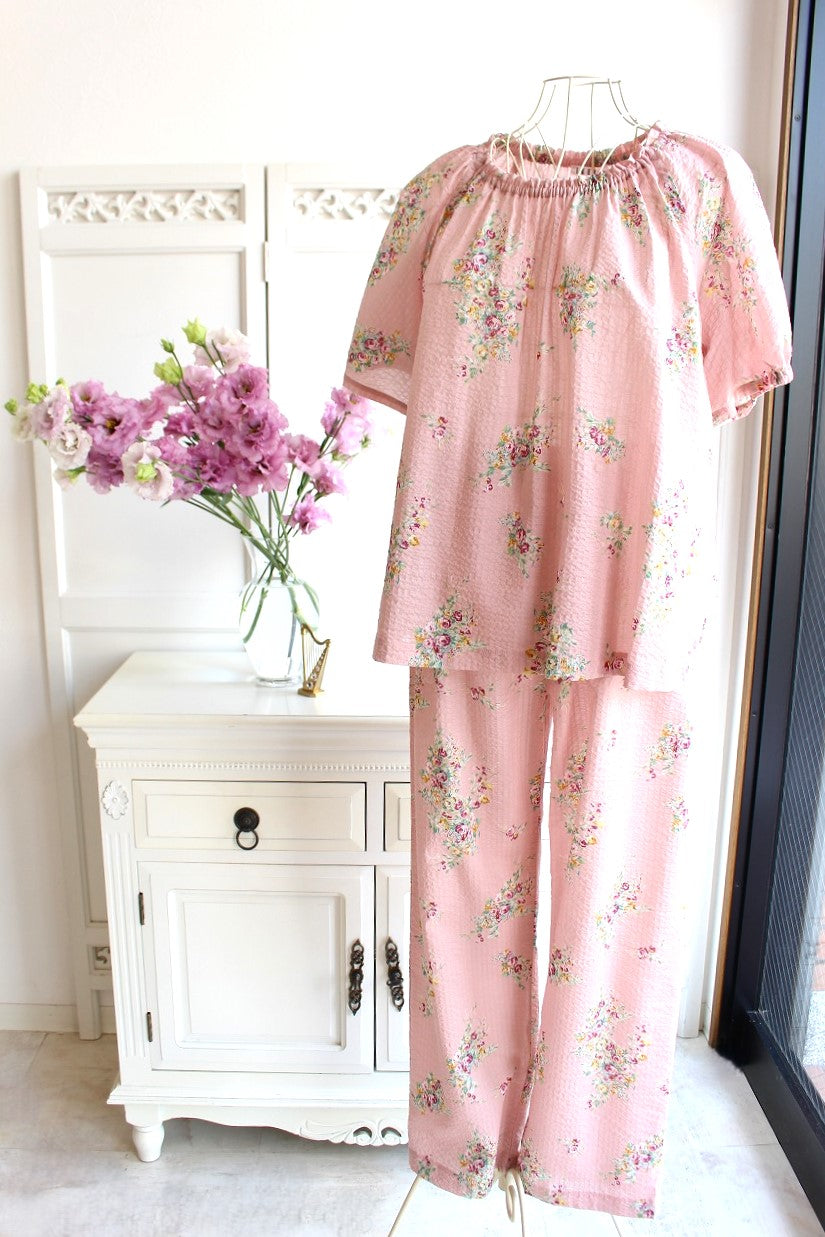IKUKO ローンリップル花柄プリント パジャマ – La Sorbonne