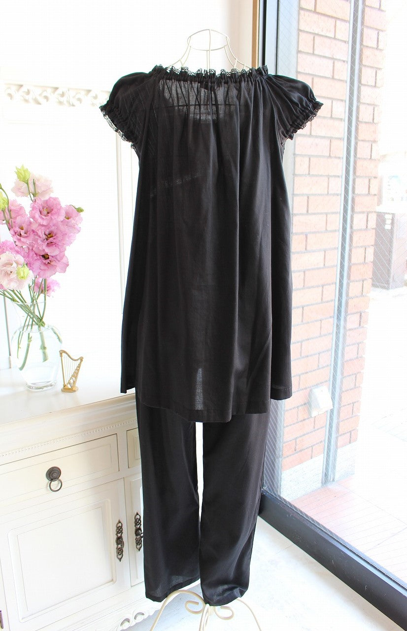 IKUKO ビンテージワッシャーサテン パジャマ – La Sorbonne