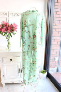 【訳アリ品40％OFF!】IKUKO　接結花柄　パジャマ